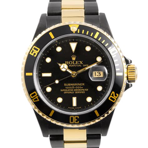 fake rolex submariner two tone dlc pvd|submariner watches for sale.